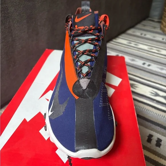 Nike React Runner Mid WR ISPA in Blue and Orange